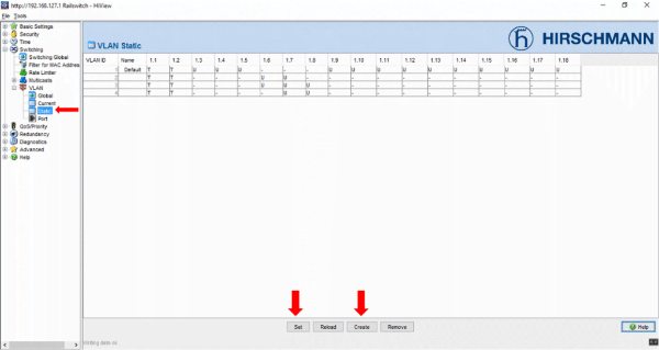 Configurar VLAN Switches Hirschmann