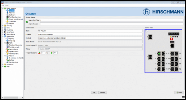 Configurar Switches Hirschmann